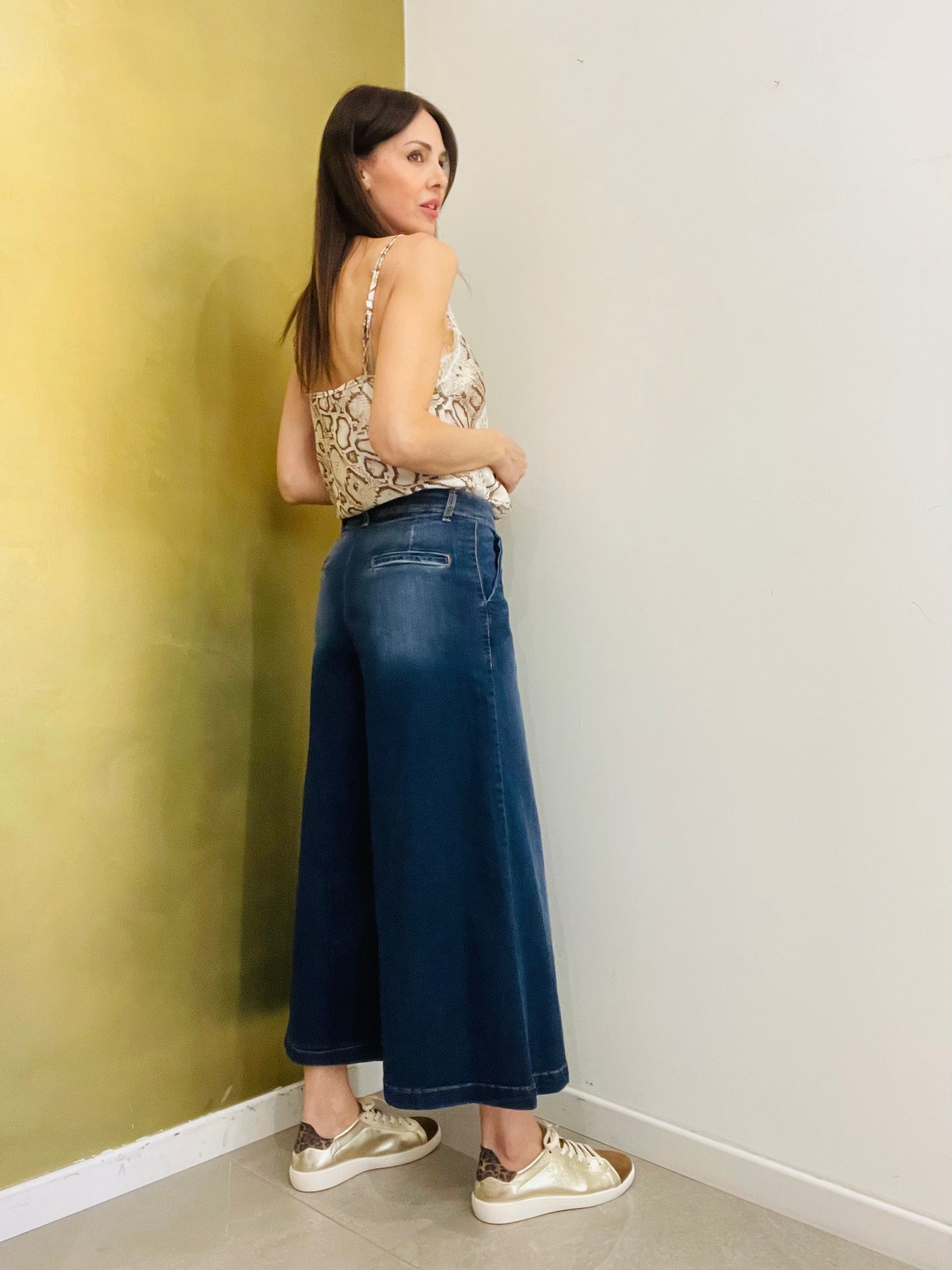 JEANS PALAZZO CULOTTE