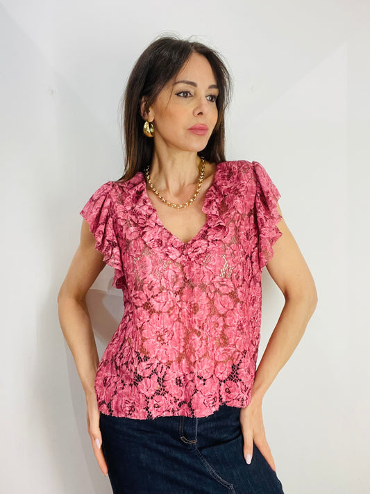 MAGLIA MACRAMÈ VOLANT