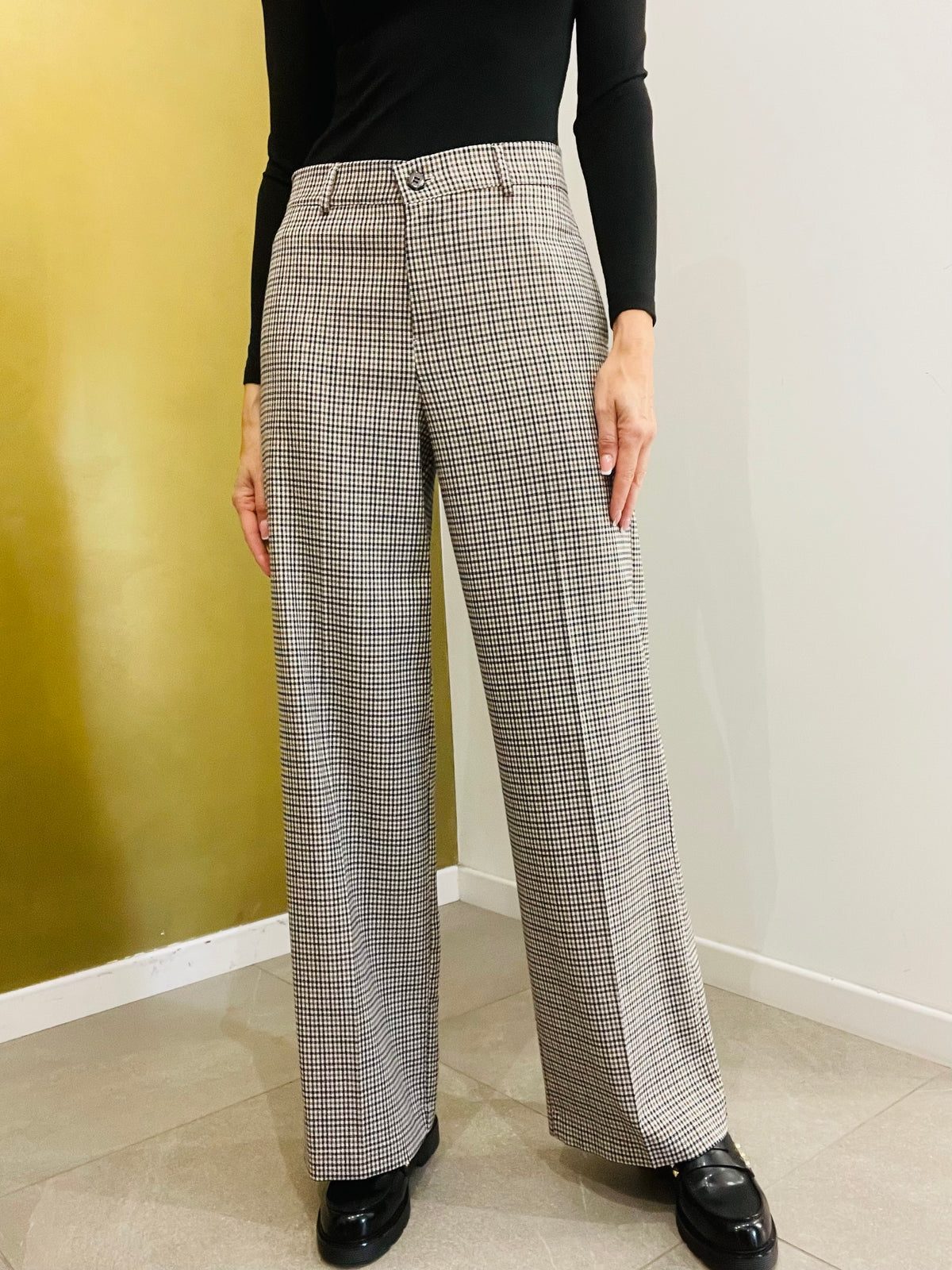 PANTALONE DRITTO QUADRETTI