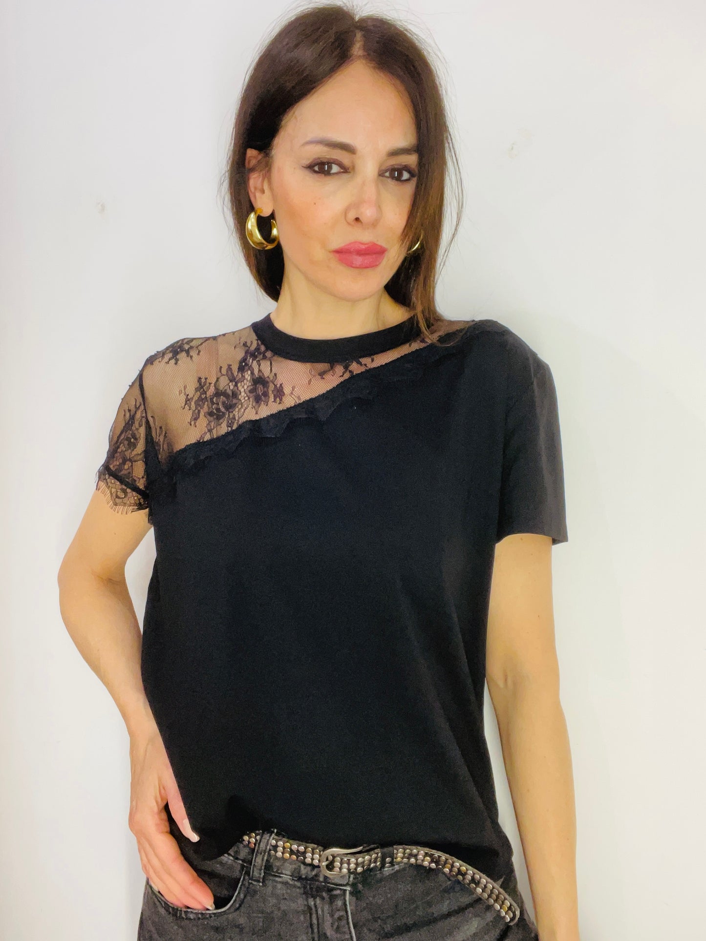 T-SHIRT INSERTO PIZZO