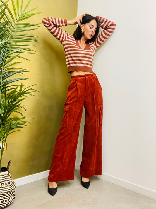 PANTALONE CARGO VELLUTINO SUSYMIX ELITE