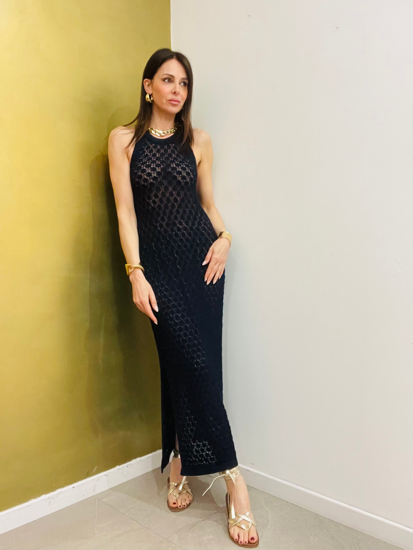 ABITO LUNGO TRAFORATO