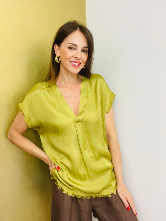 MAGLIA SATIN SFRANGIATA