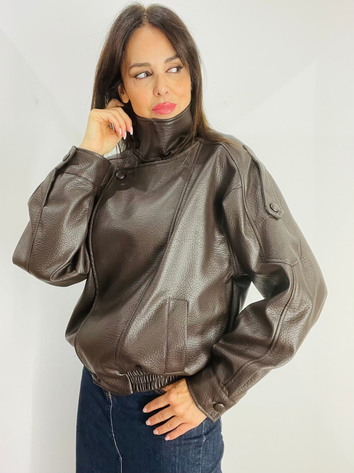 BOMBER ECO PELLE