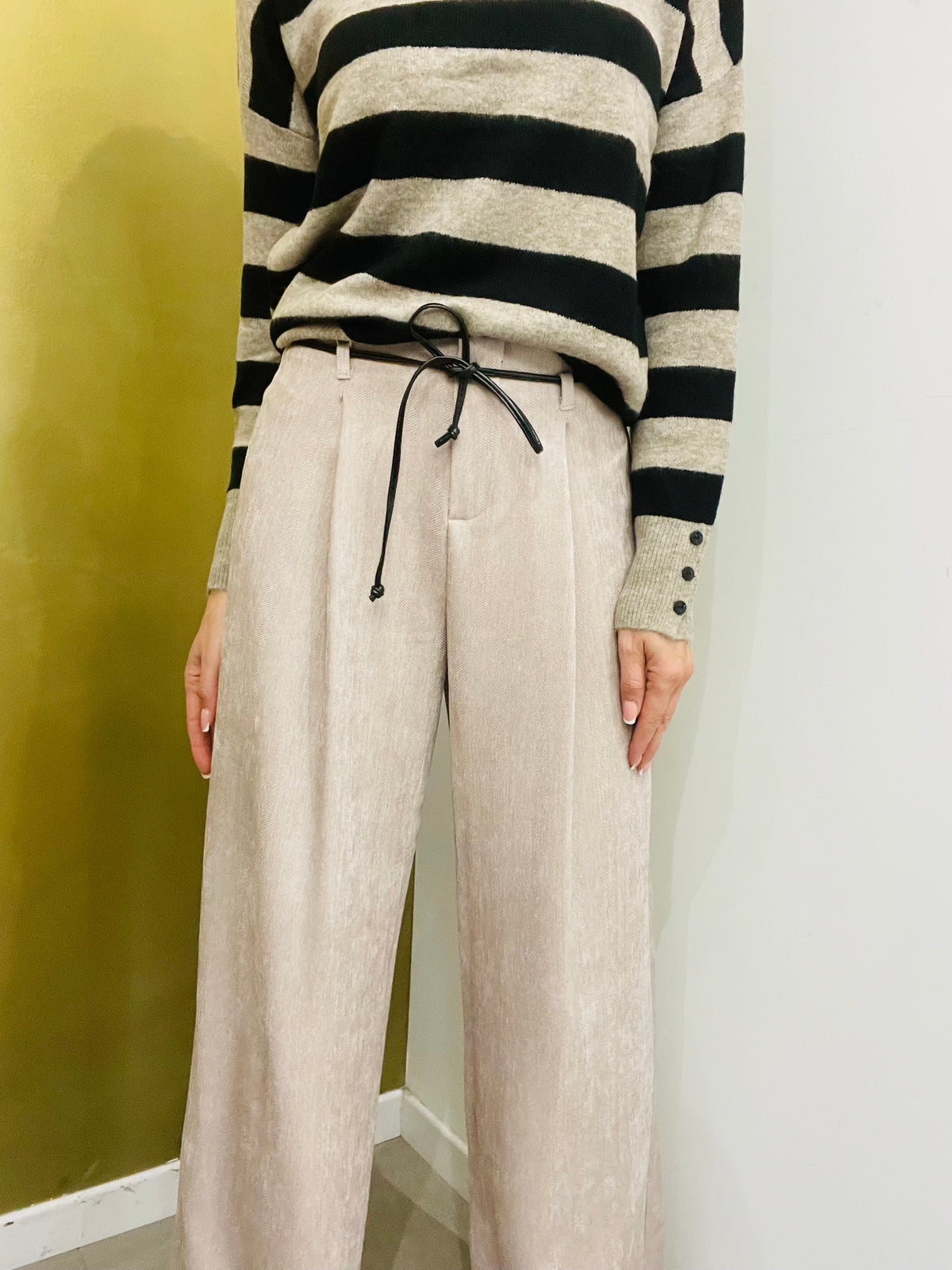 PANTALONE PALAZZO IN CINIGLIA