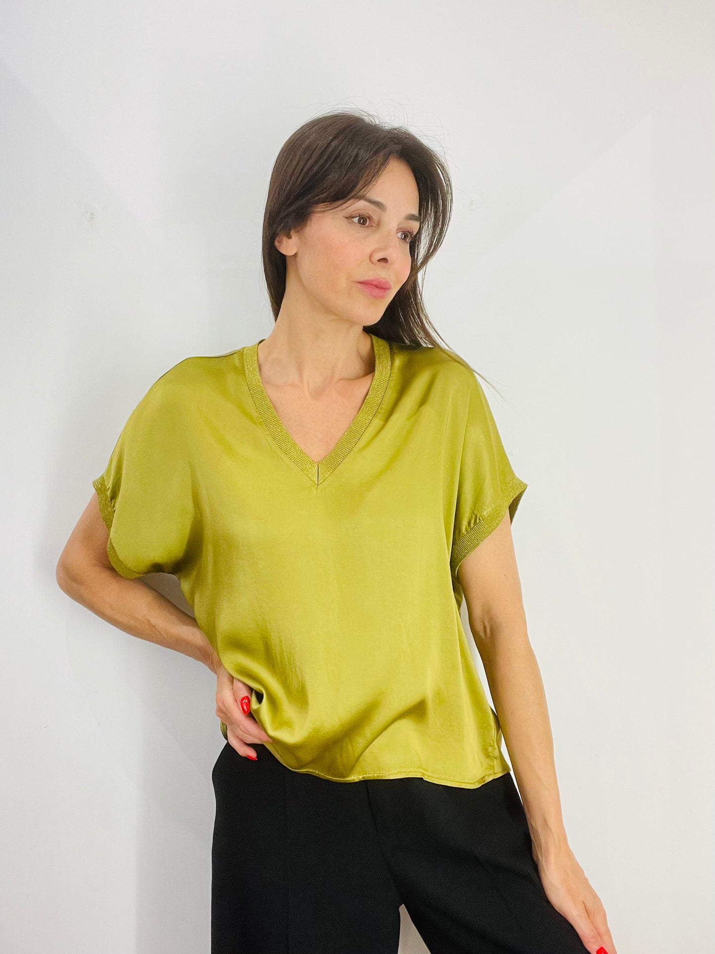 MAGLIA A V LUREX