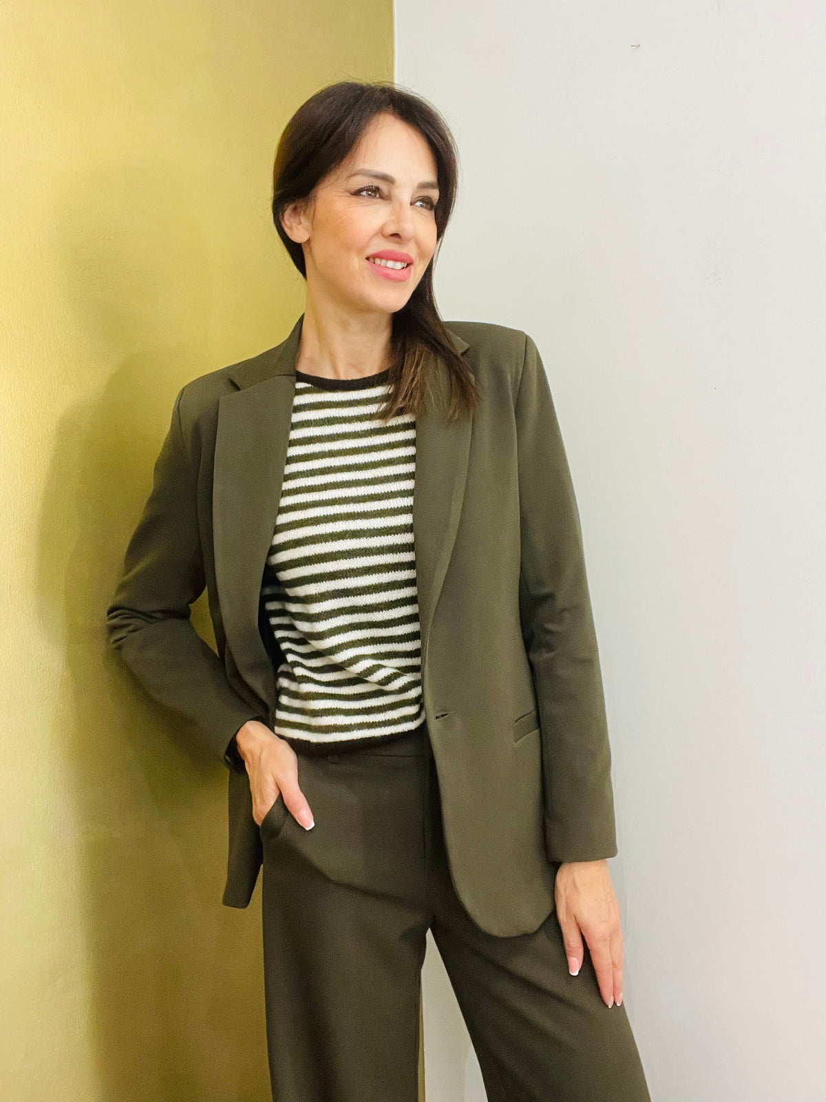 GIACCA BLAZER VERDE MILITARE