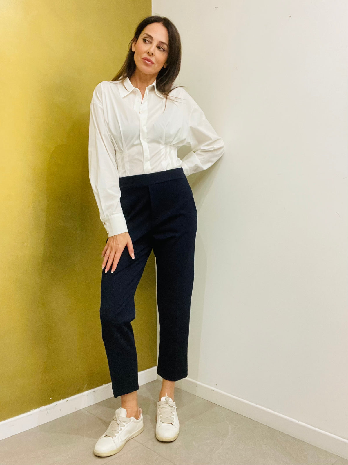 PANTALONE SIGARETTA IN PUNTO MILANO