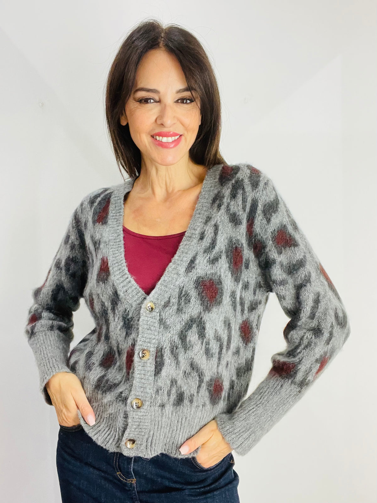 CARDIGAN MACULATO