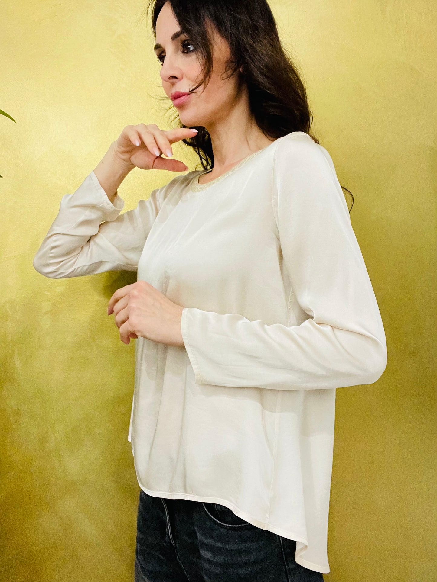 BLUSA SCOLLO LUREX