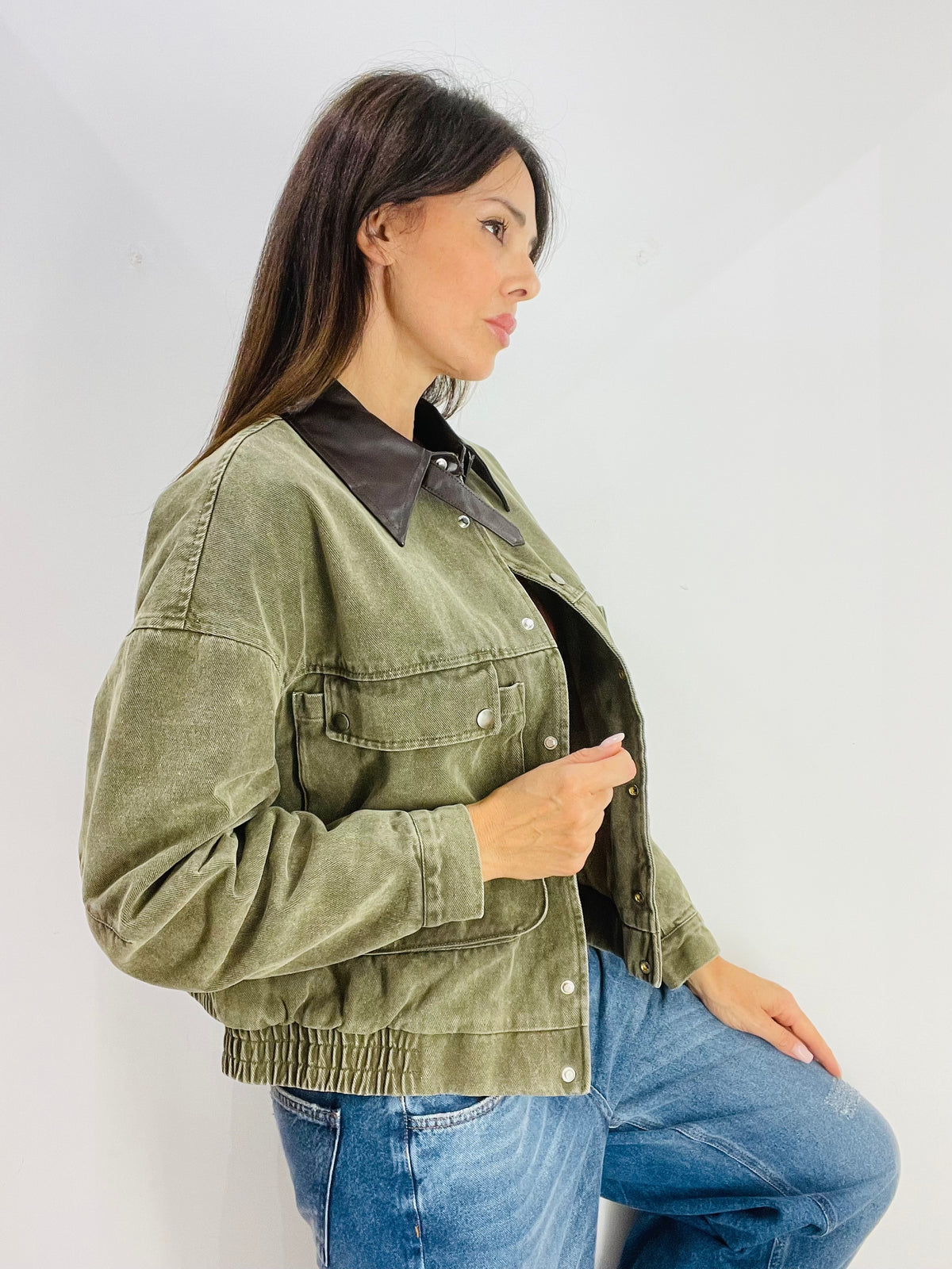 BOMBER IN DENIM