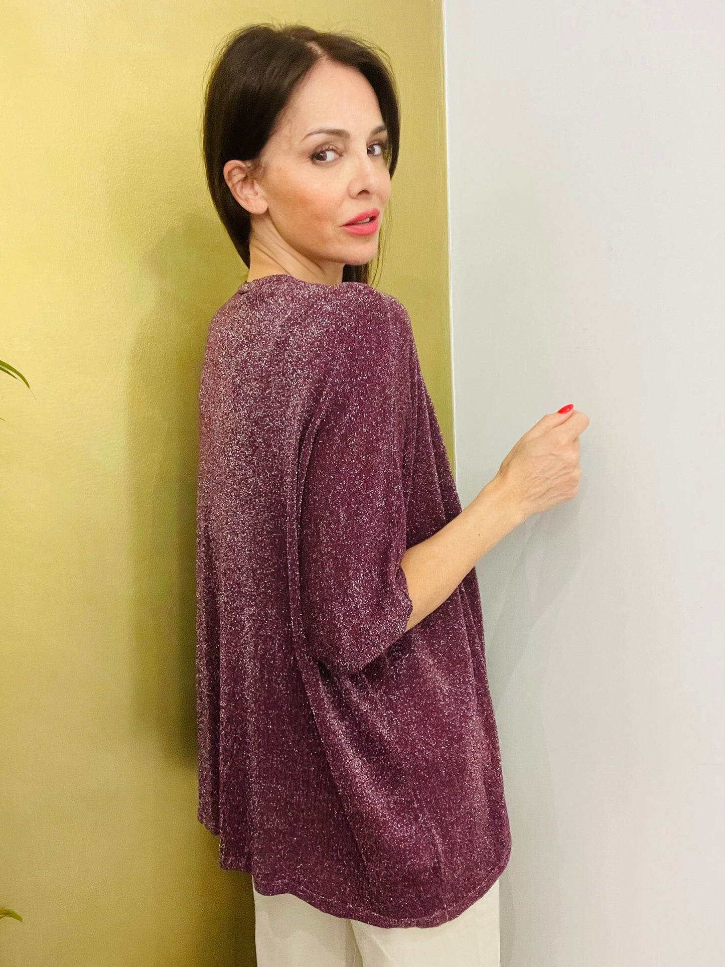 CARDIGAN LUREX