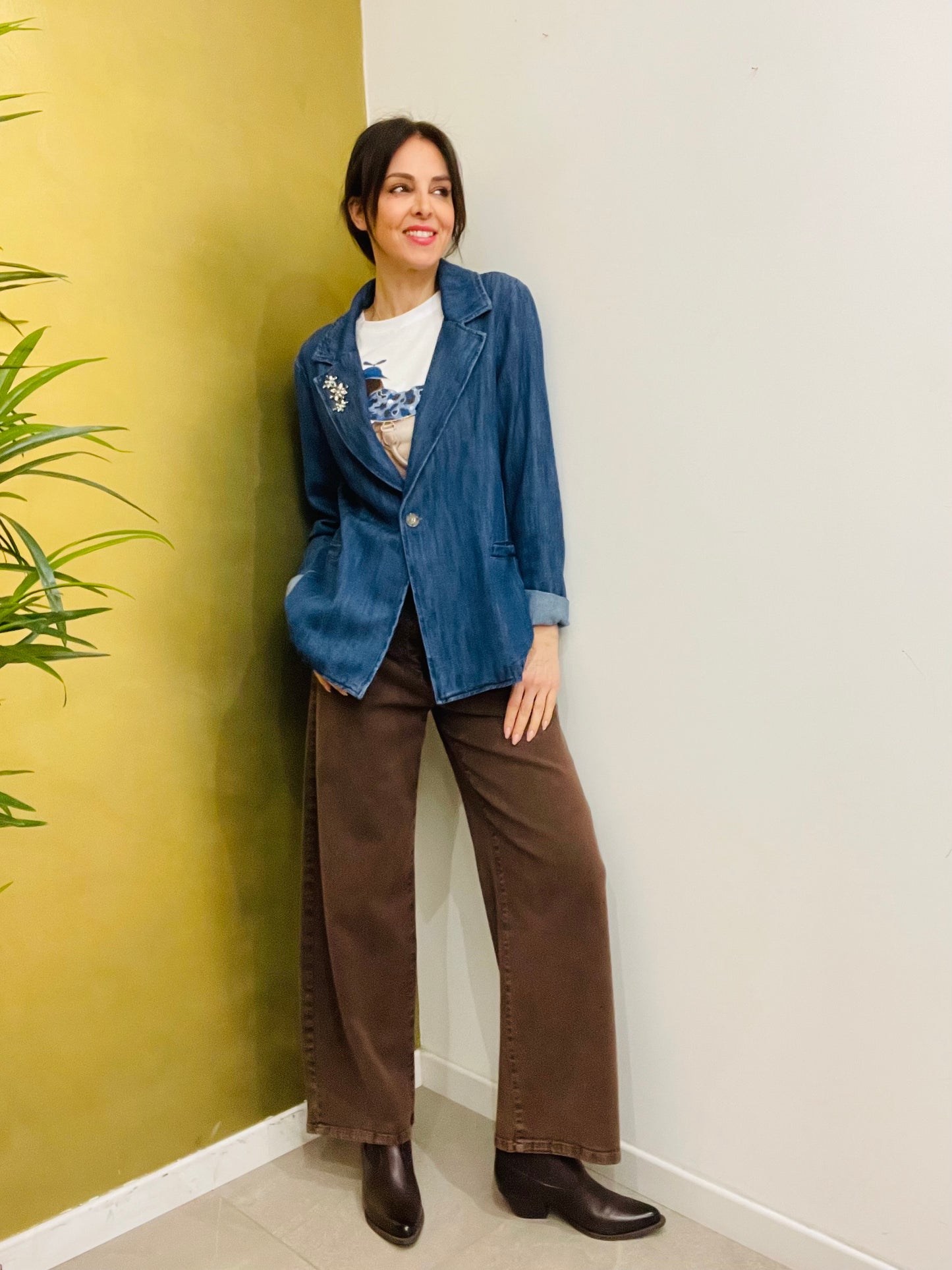 BLAZER JEANS CON SPILLE
