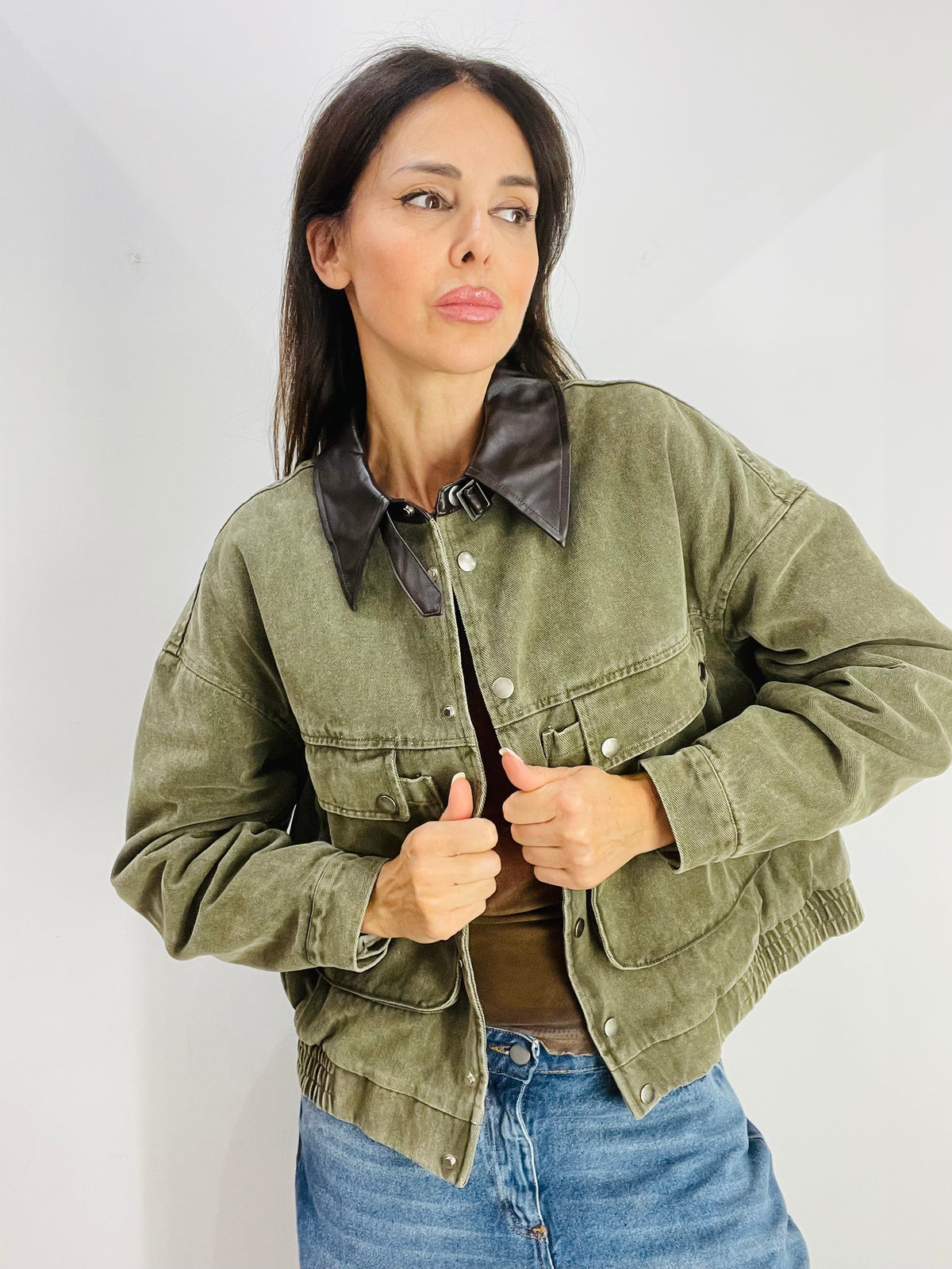 BOMBER IN DENIM