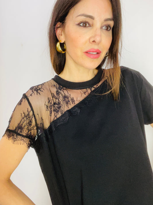 T-SHIRT INSERTO PIZZO