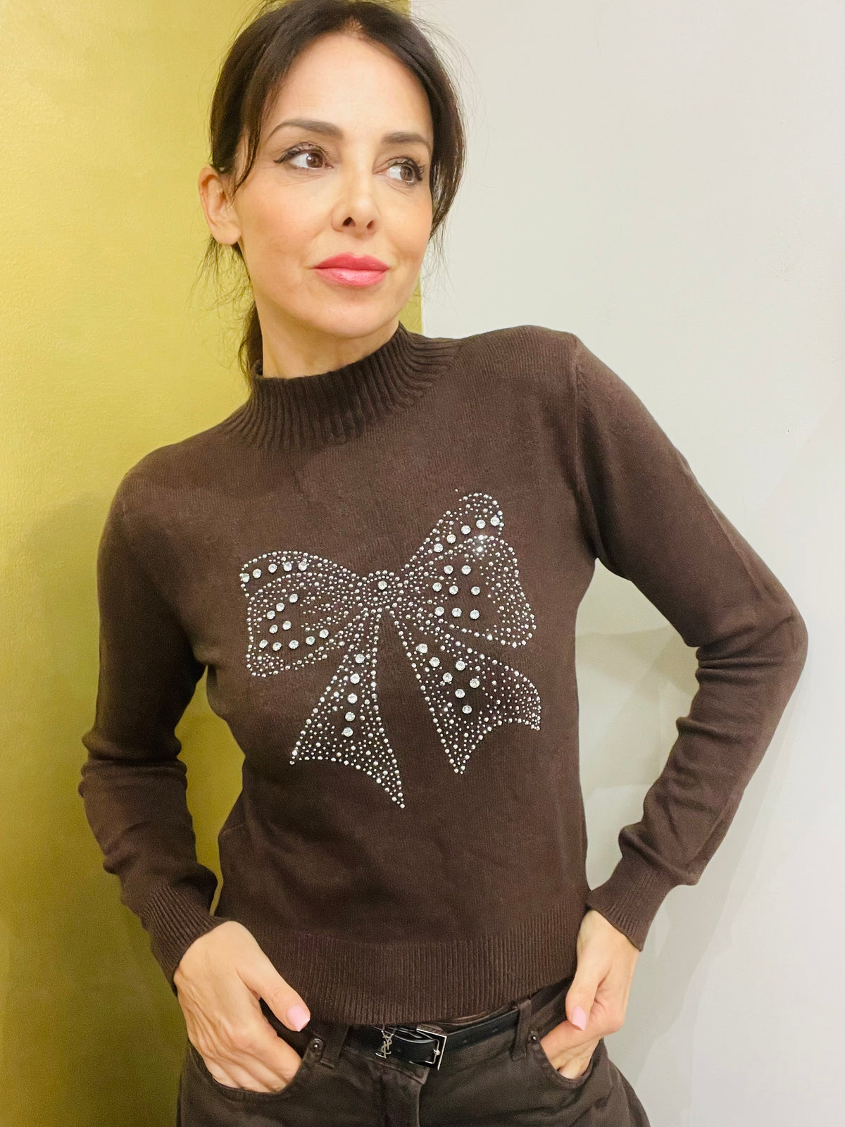 MAGLIA FIOCCO STRASS