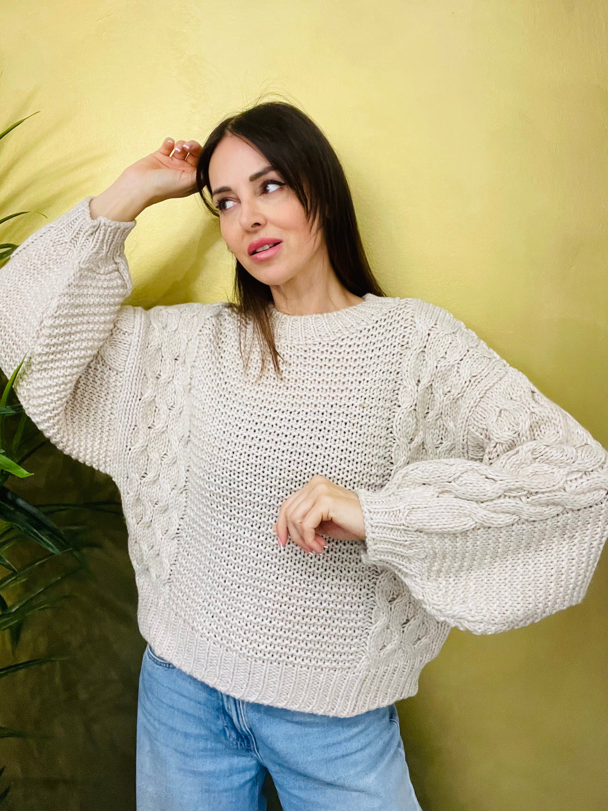 MAGLIONE TRECCE
