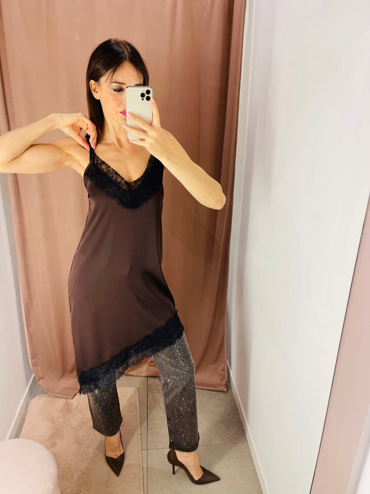 SOTTOVESTE ASIMMETRICA PIZZO