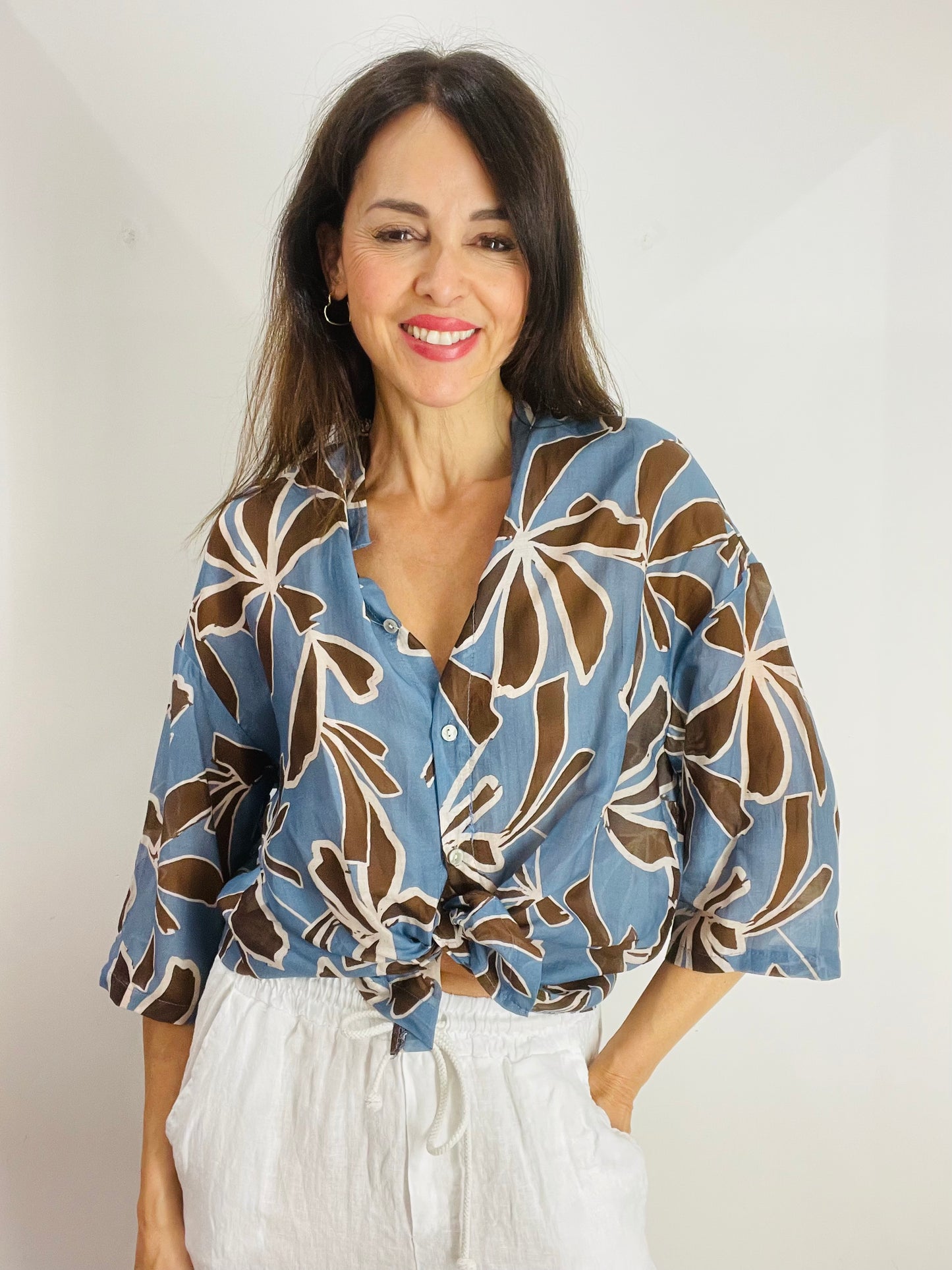 CAMICIA FANTASIA MISTO SETA