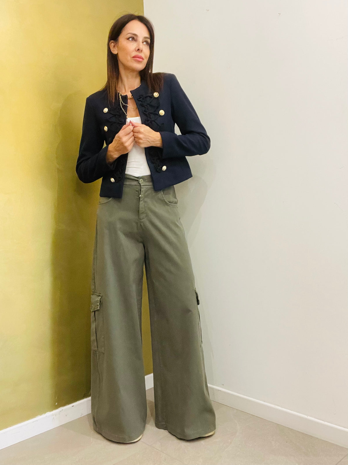PANTALONE PALAZZO AMPIO CARGO