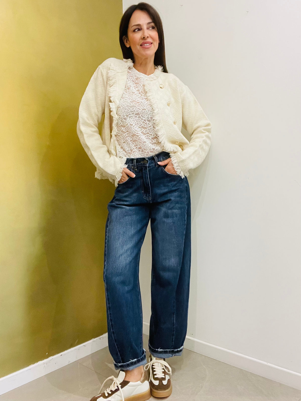 CARDIGAN BOUCLE TRECCE