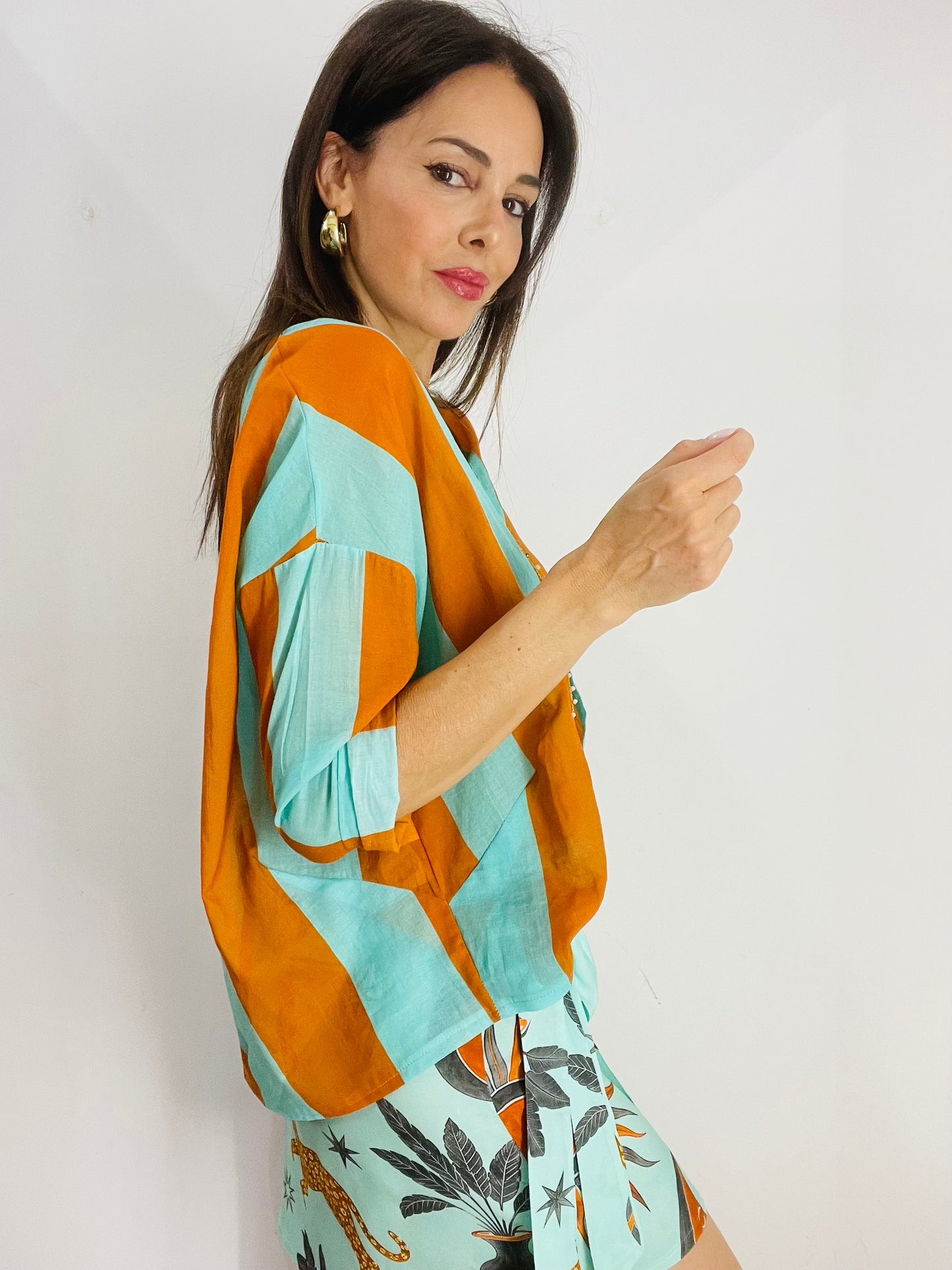 CAMICIA MUSSOLA RIGATA