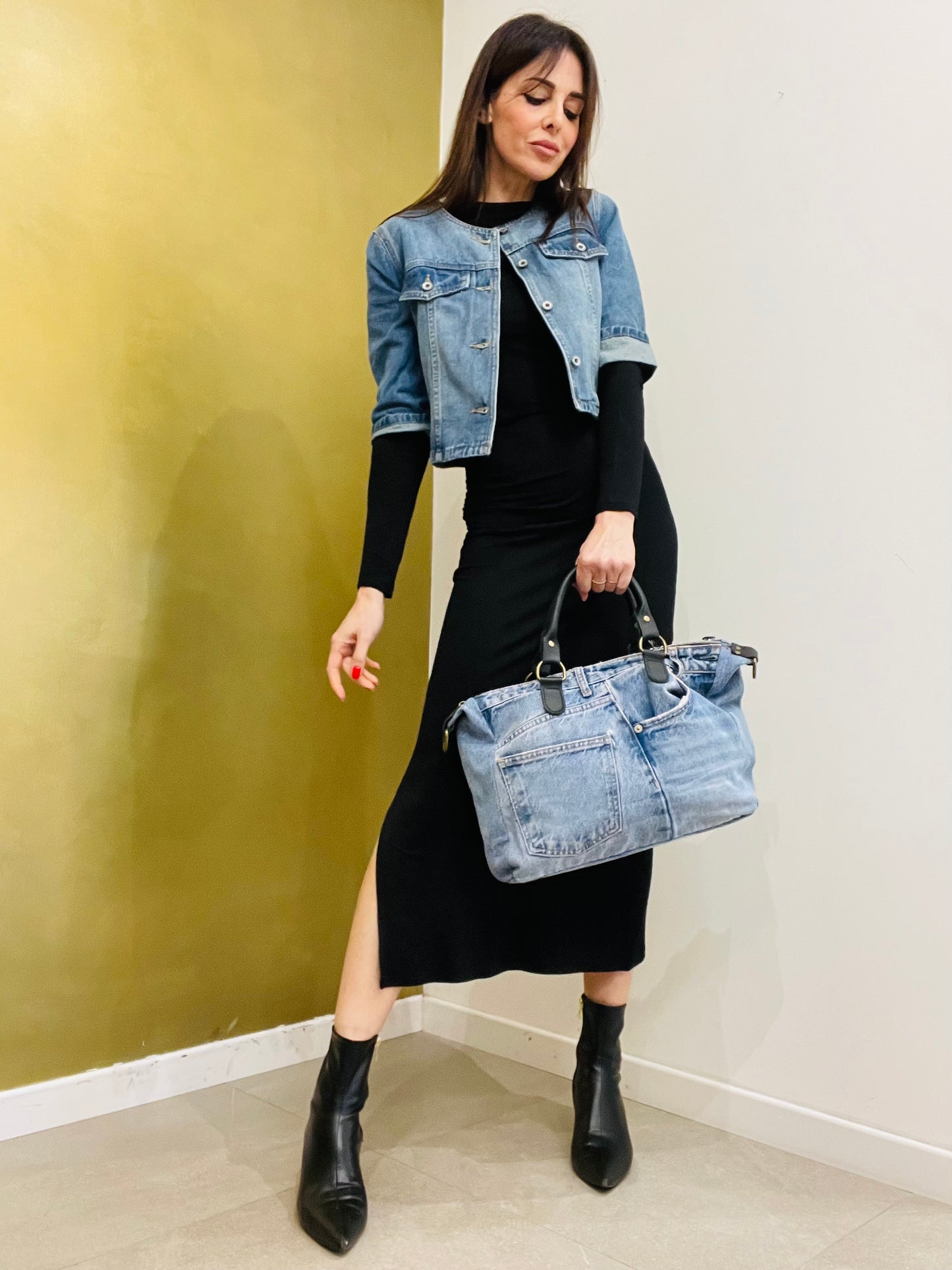 GIACCA JEANS CROP