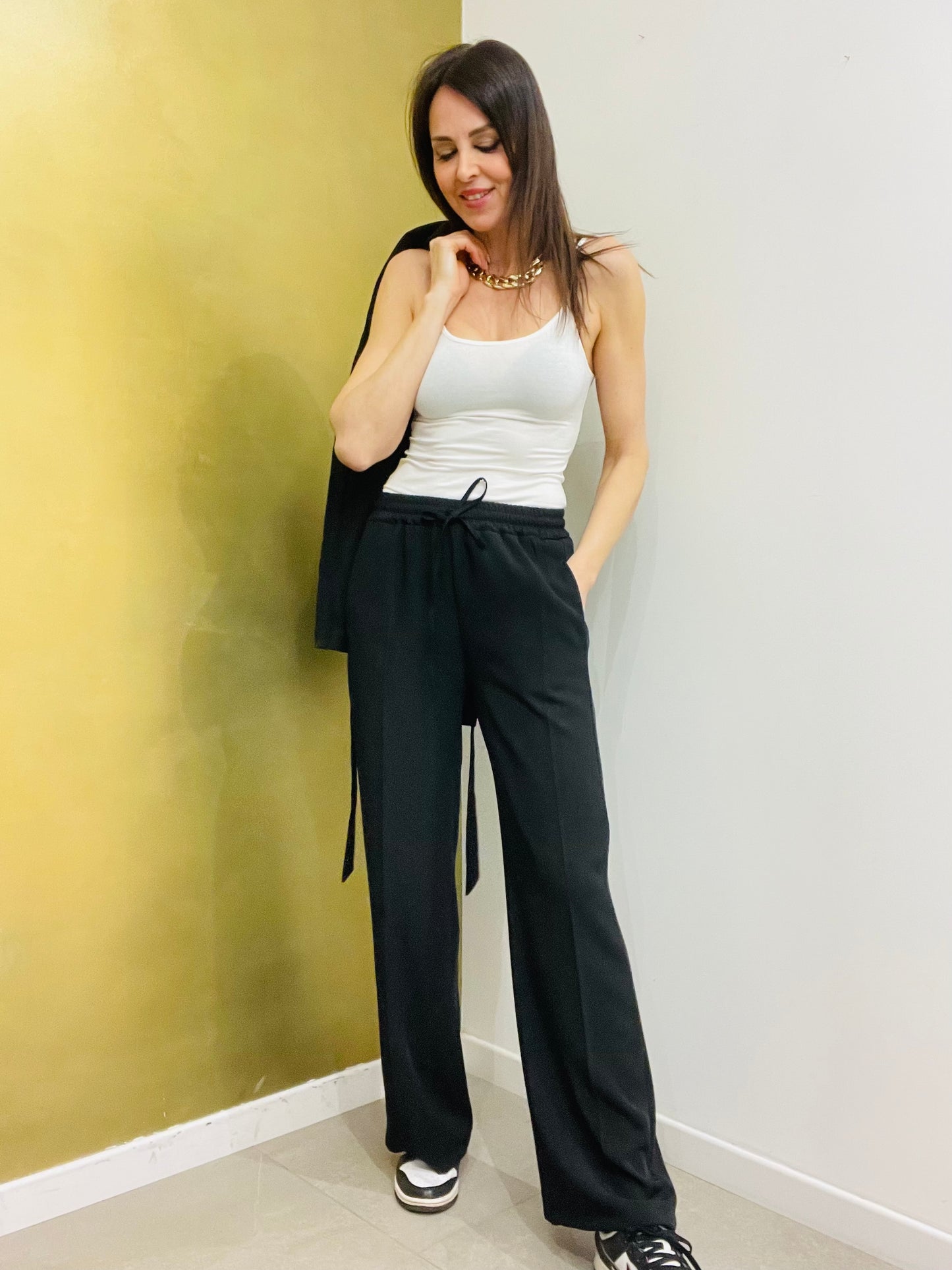 PANTALONE  FLUIDO CON COULISSE