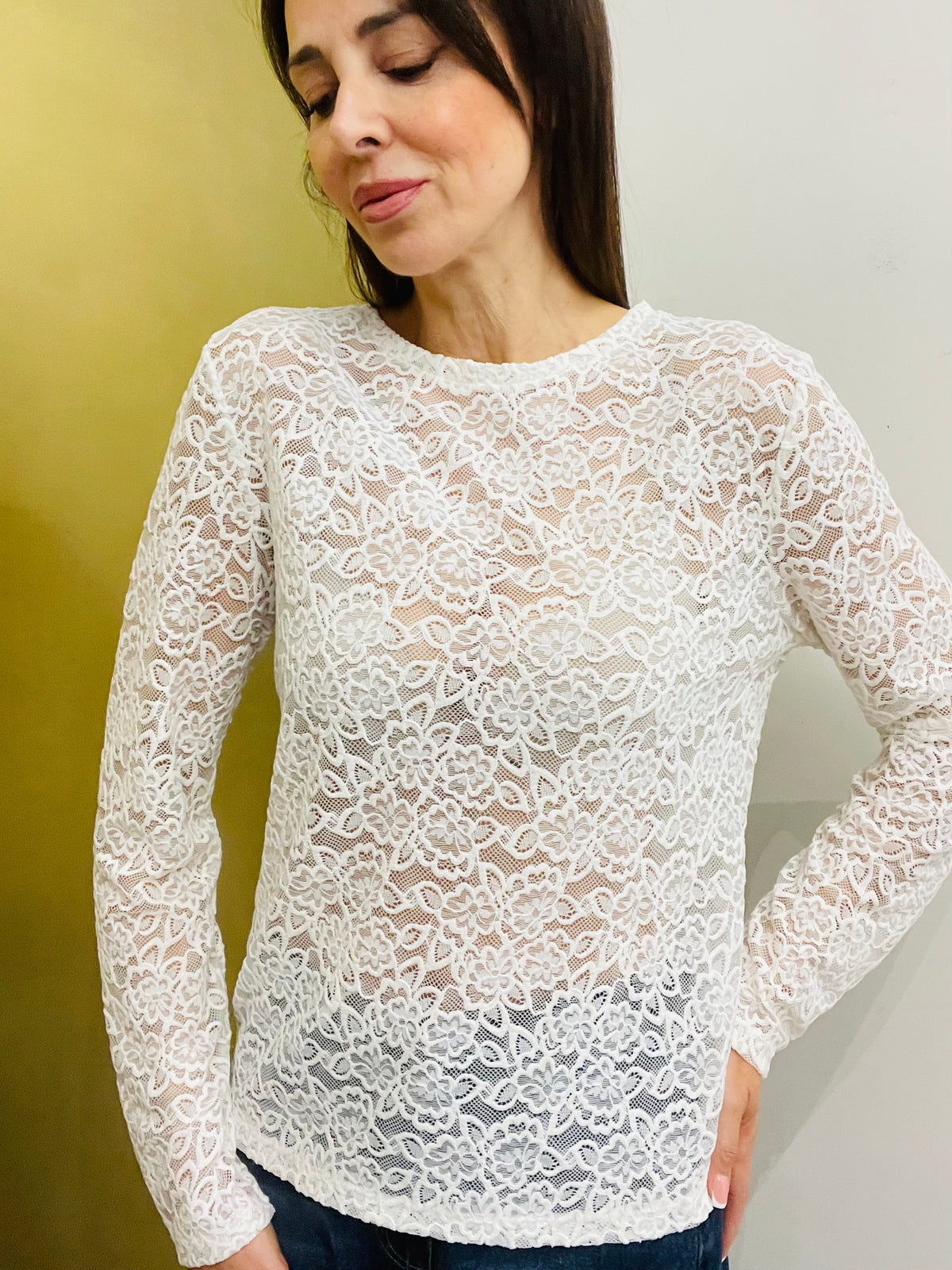 MAGLIA GIROCOLLO PIZZO E CINIGLIA