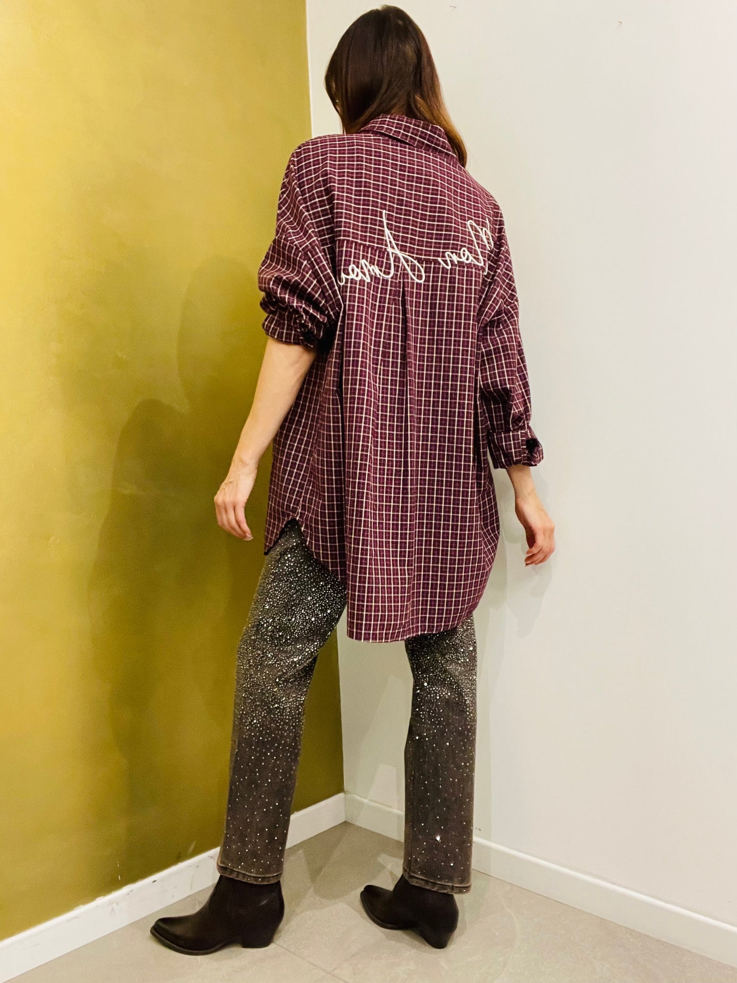 CAMICIA OVER CHECK MON AMOUR