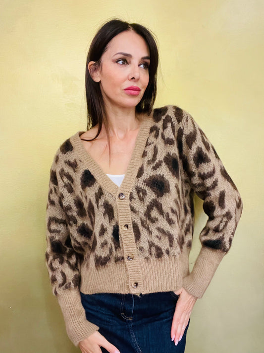 CARDIGAN MACULATO