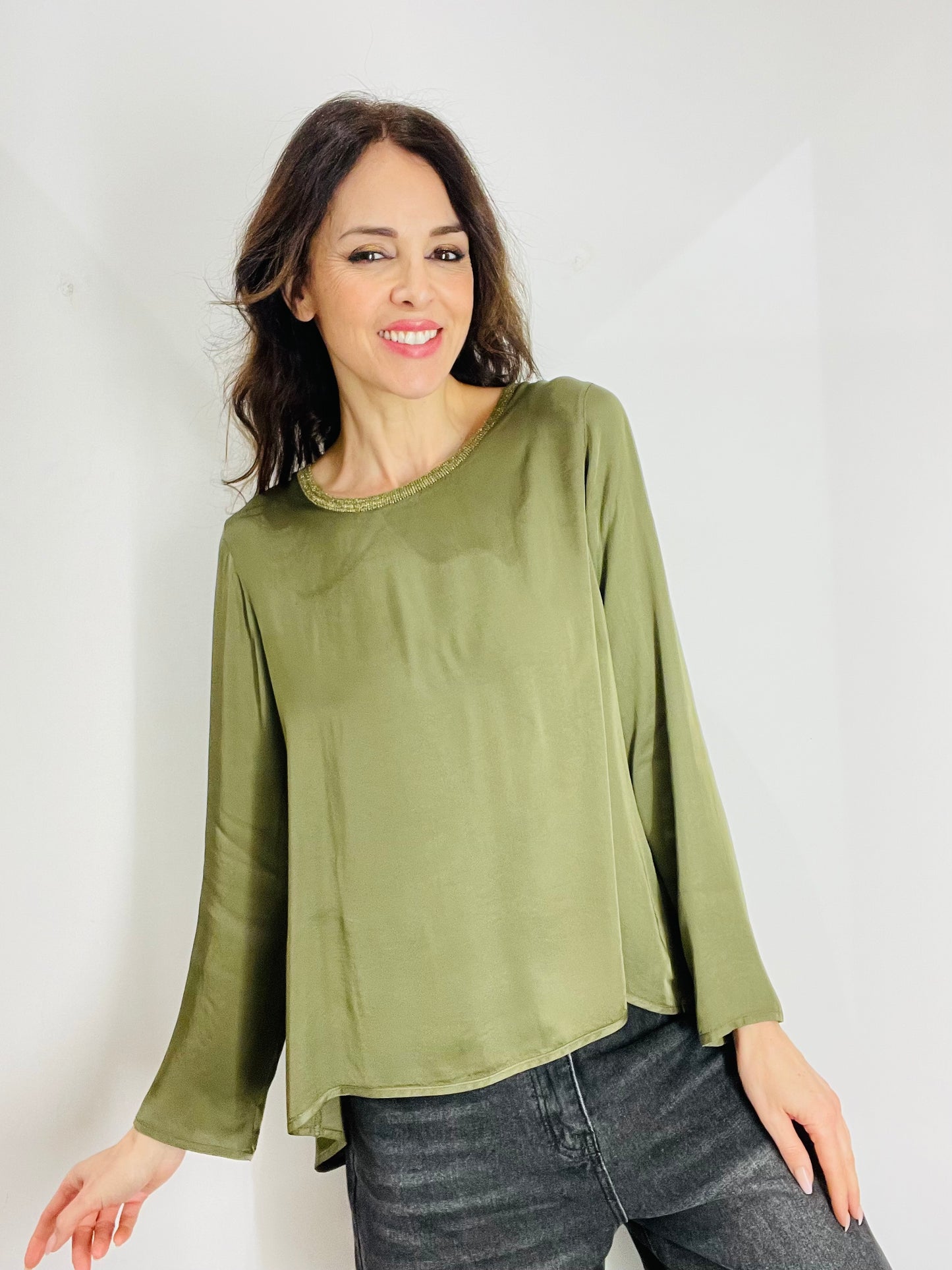 BLUSA SCOLLO LUREX