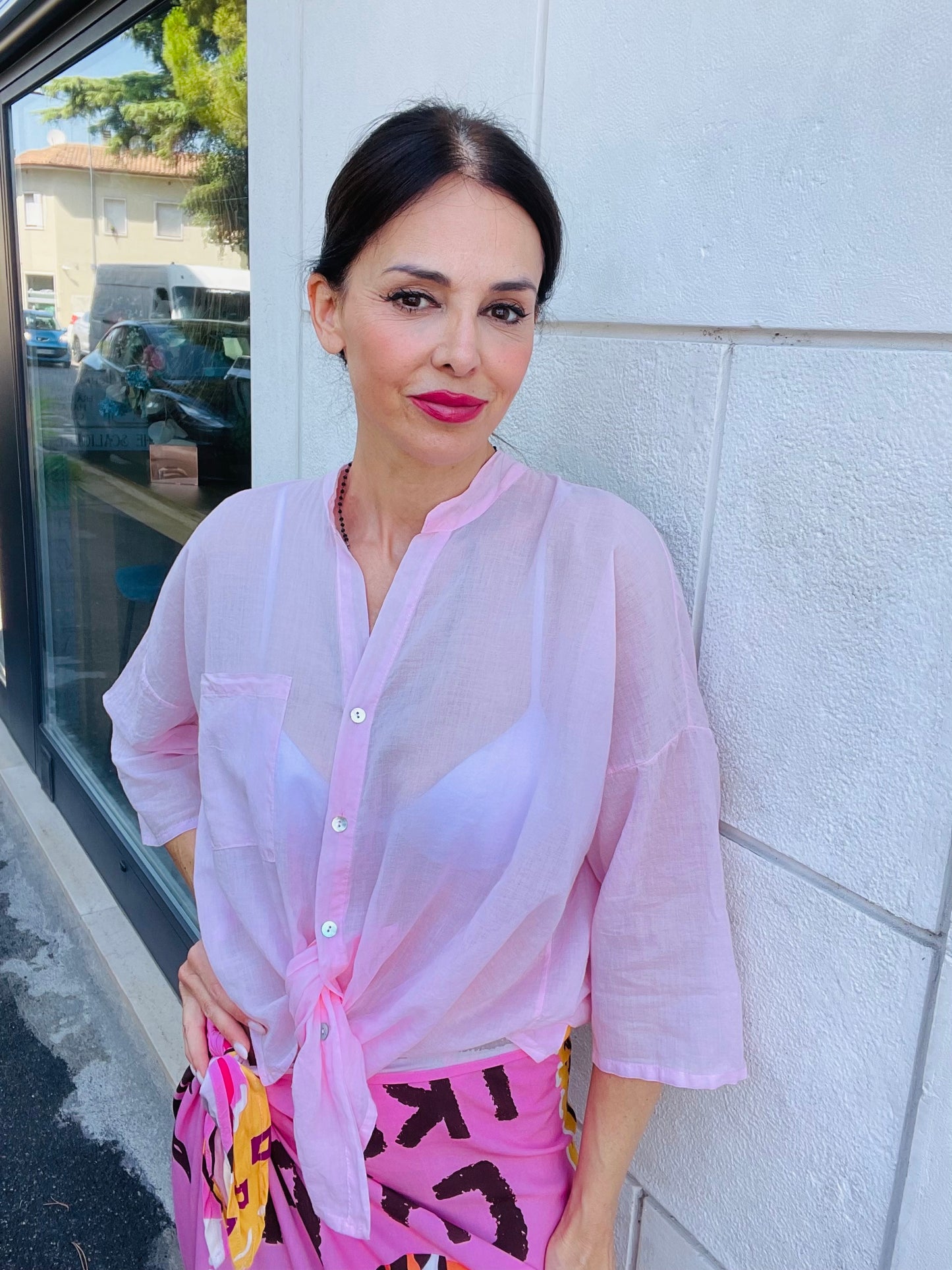 CAMICIA  MUSSOLA TASCHINO MOTEL