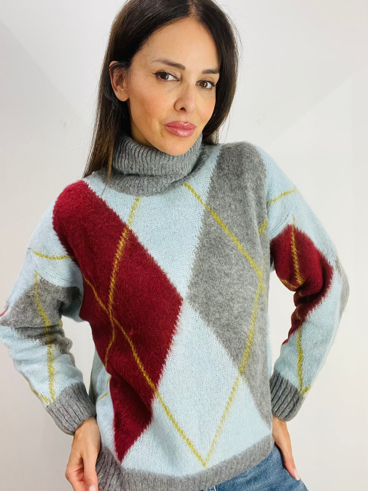 MAGLIONE DOLCEVITA ROMBI
