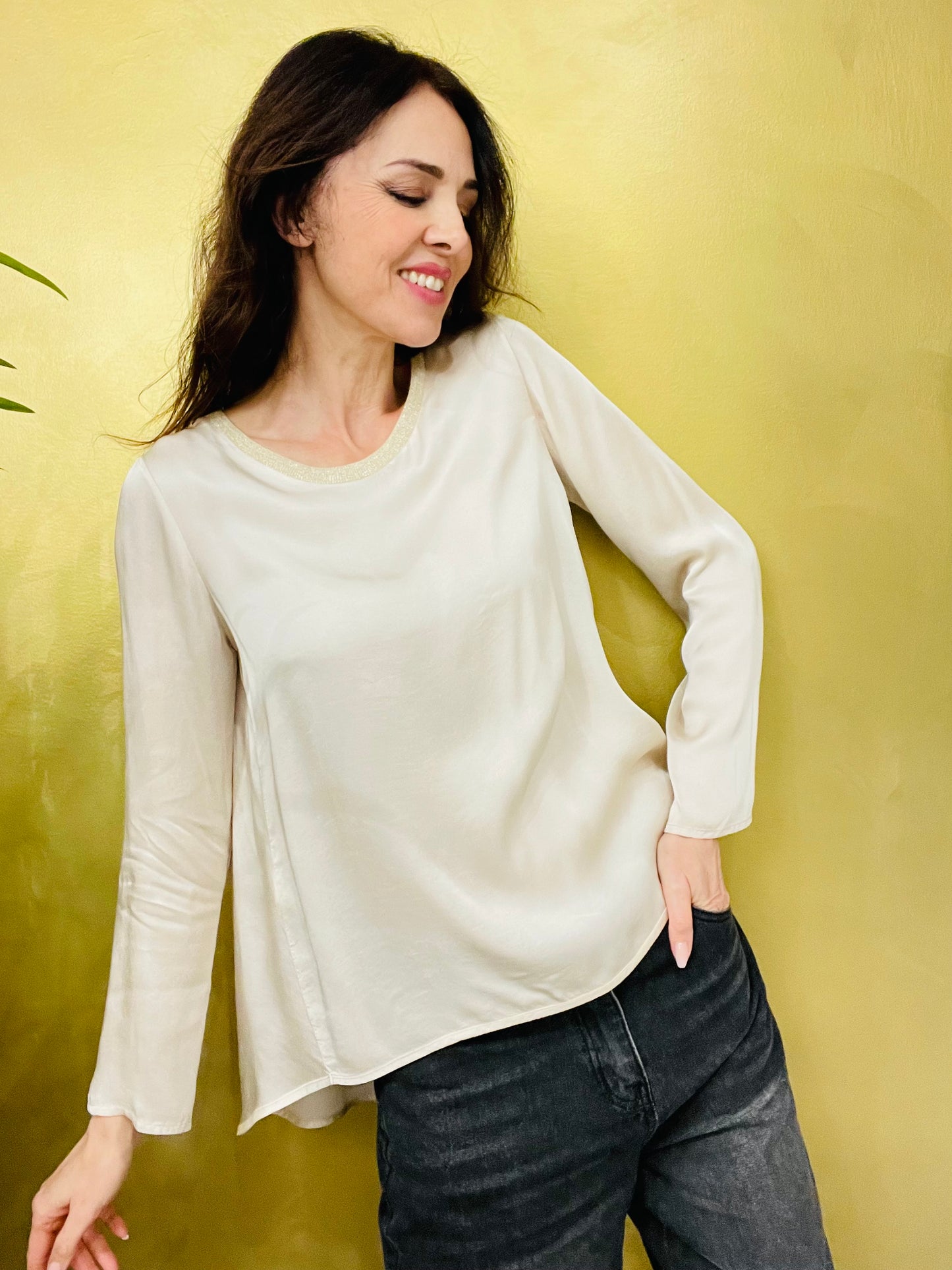 BLUSA SCOLLO LUREX