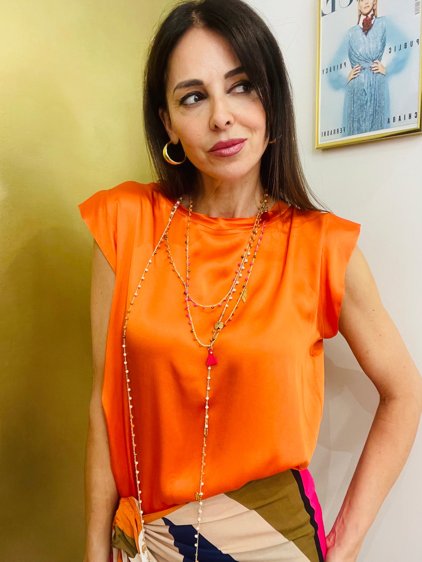 BLUSA VISCOSA CON ALETTE