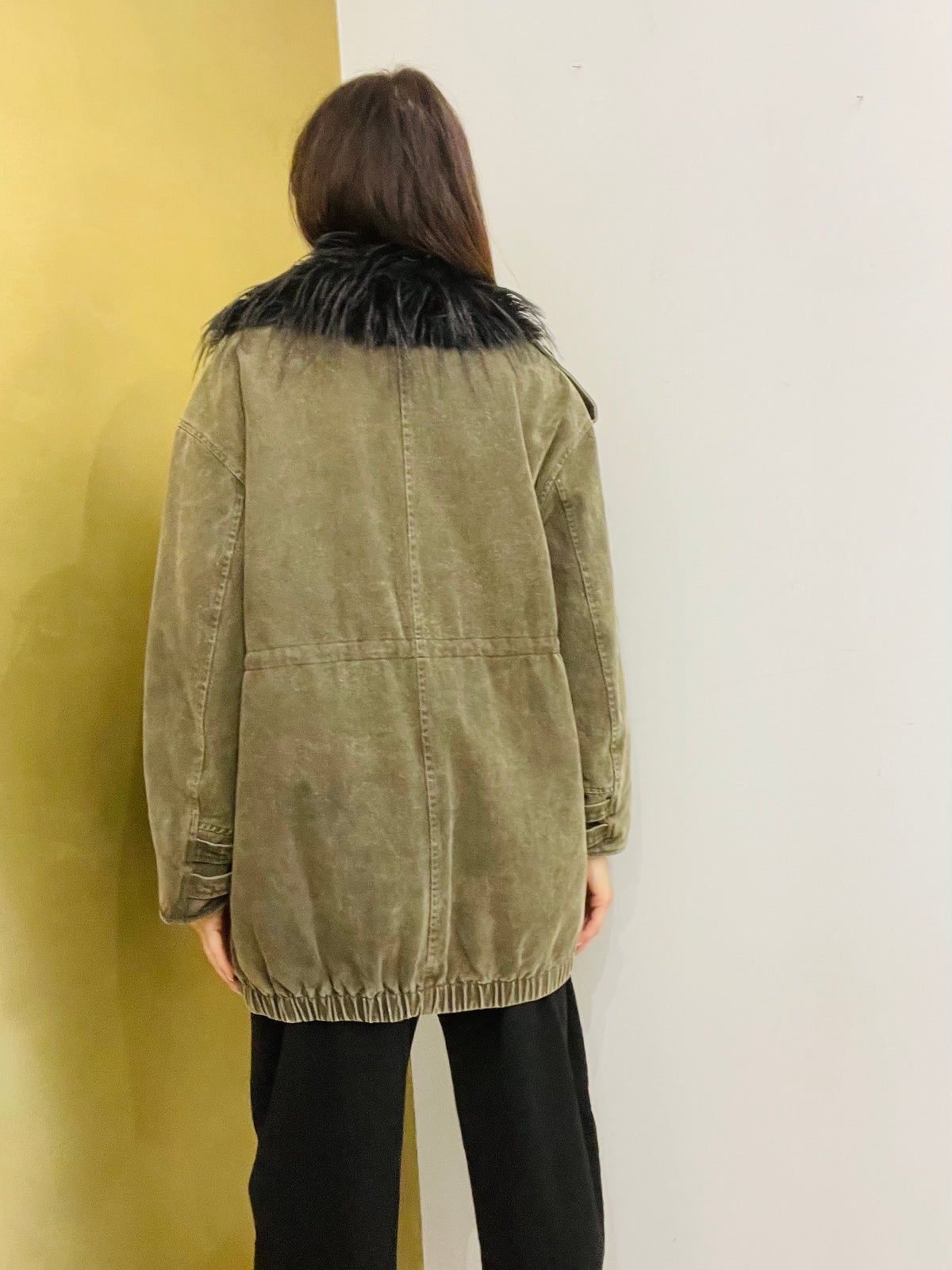 PARKA JEANS CON PELLICCIA