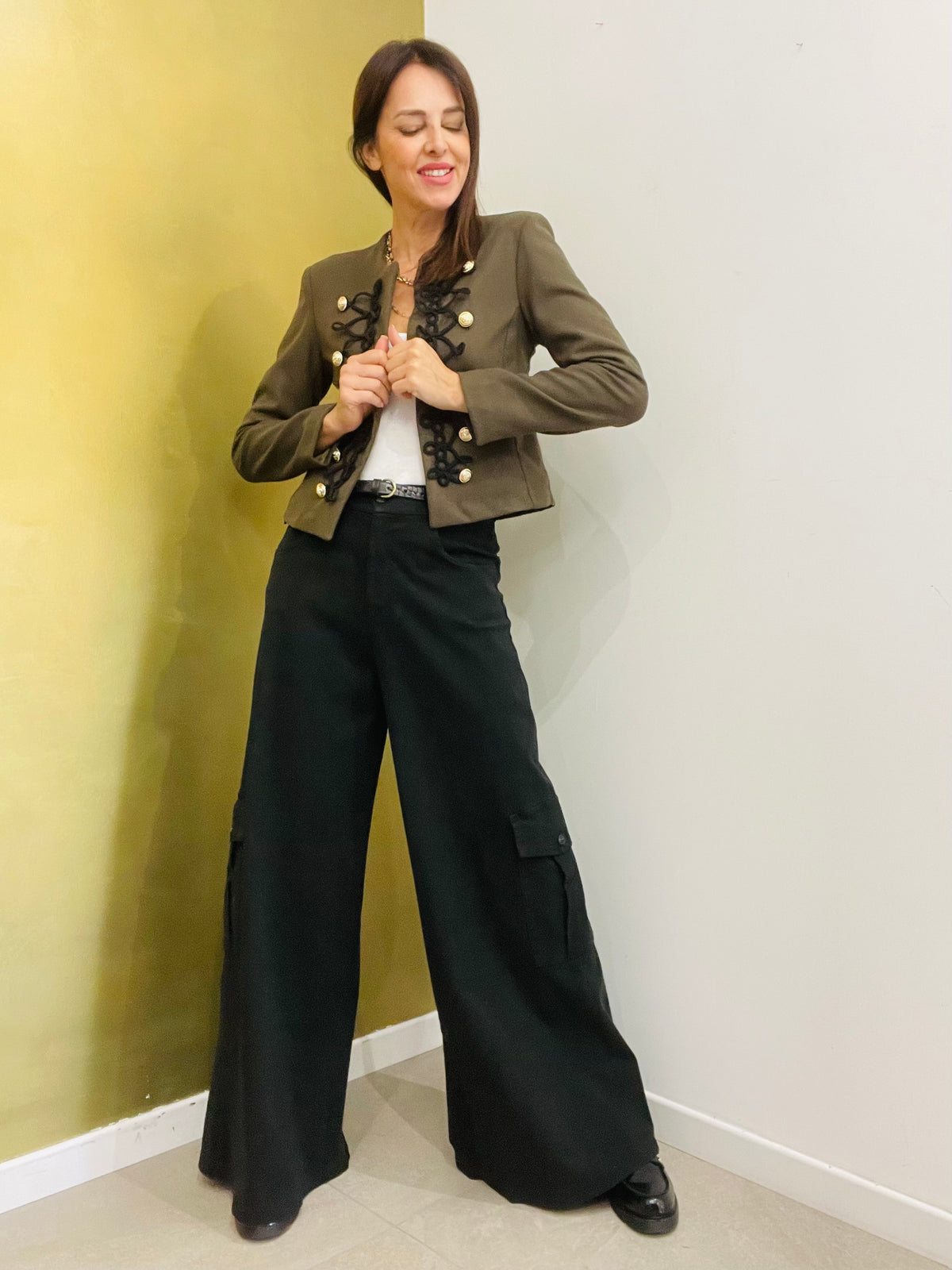 PANTALONE PALAZZO AMPIO CARGO