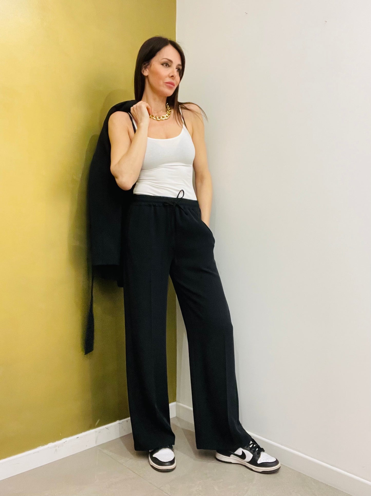 PANTALONE  FLUIDO CON COULISSE