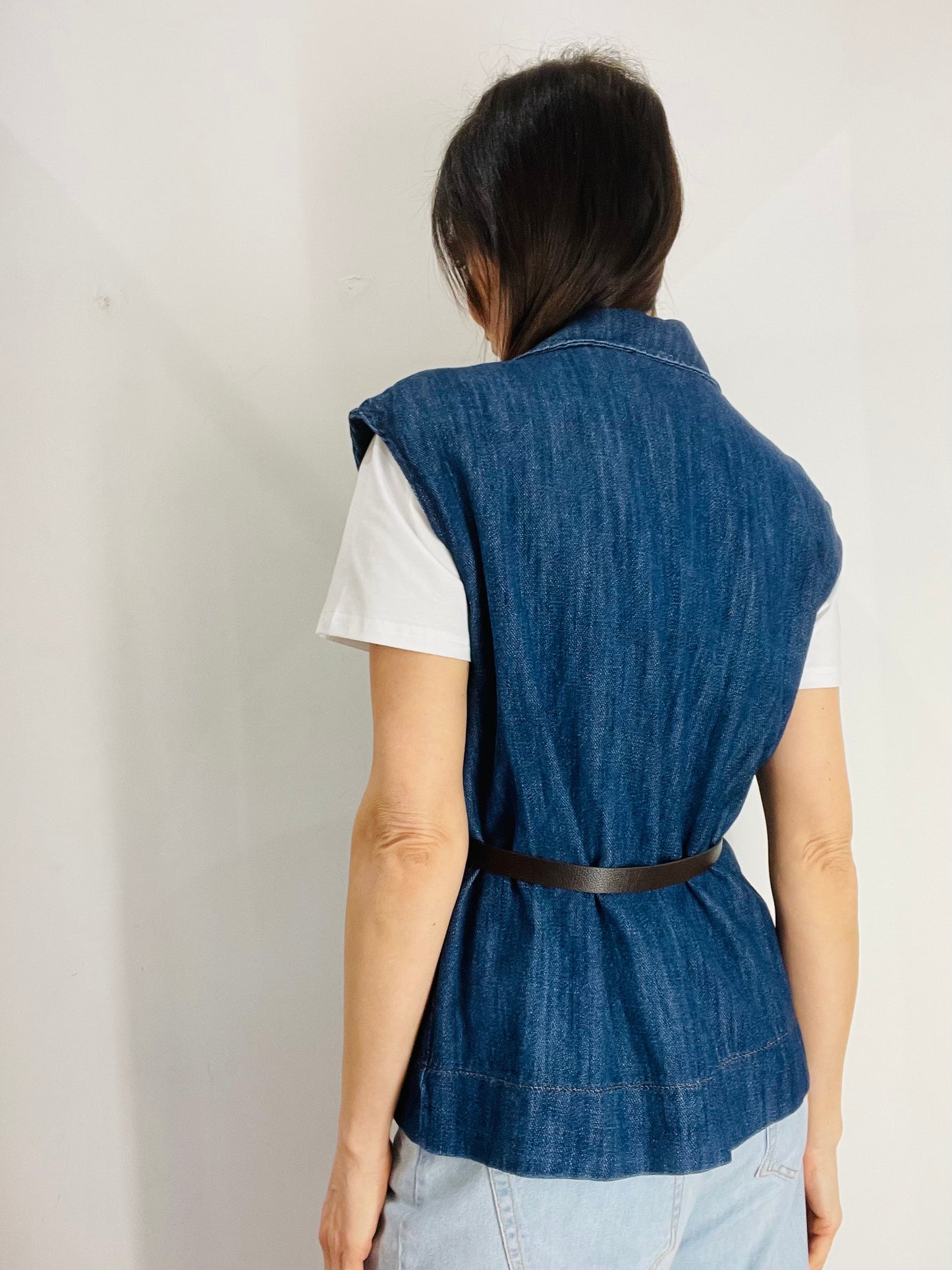 GILET IN DENIM