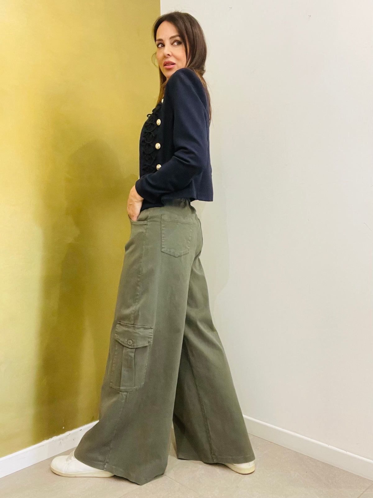 PANTALONE PALAZZO AMPIO CARGO