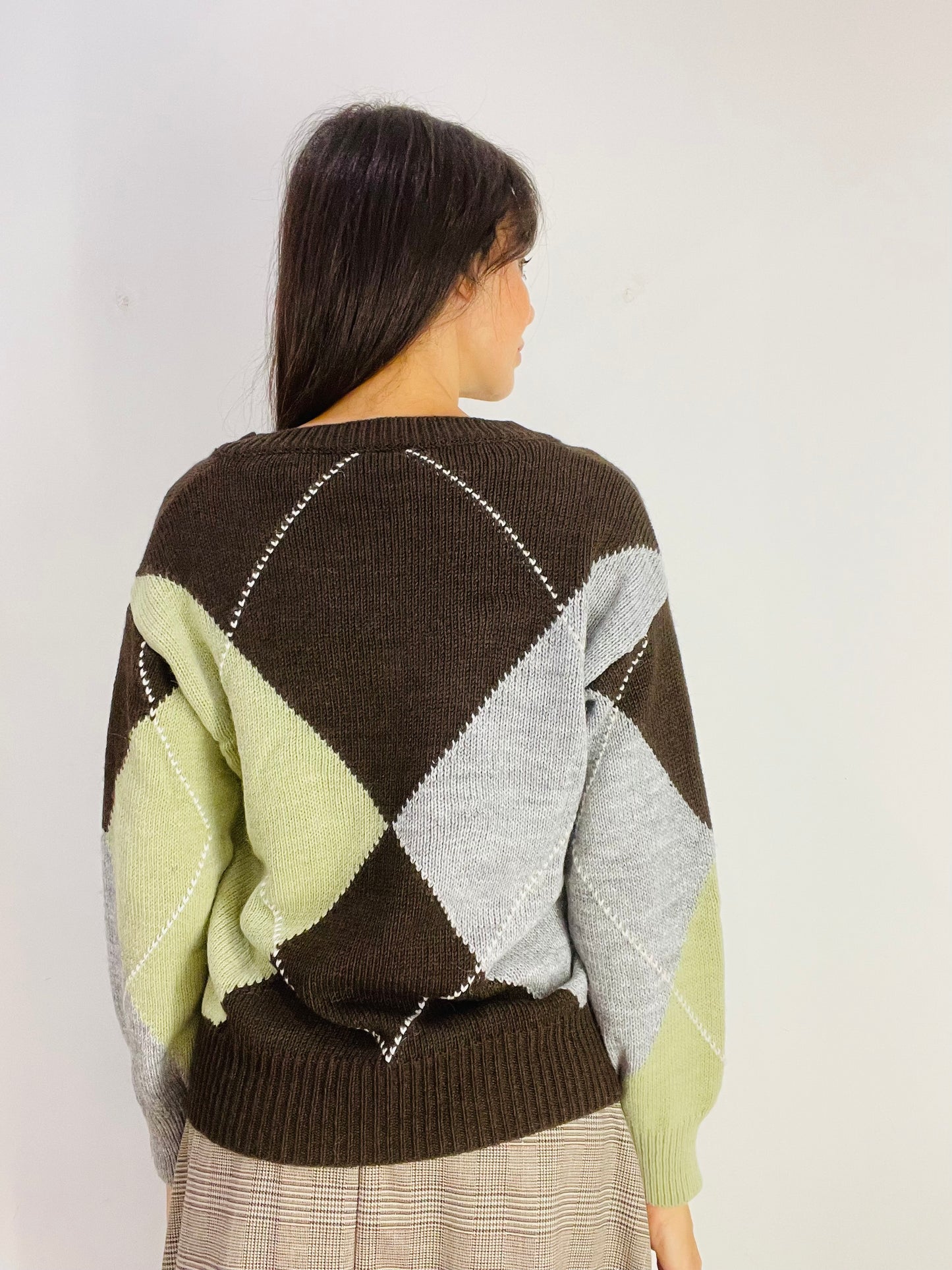 MAGLIA A V ROMBI