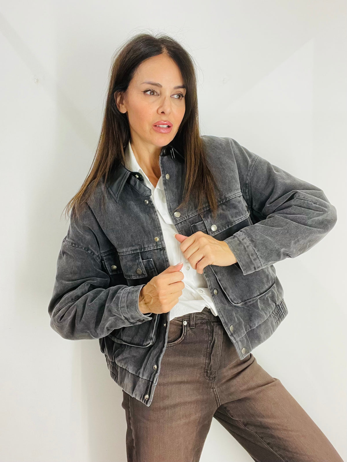 BOMBER IN DENIM