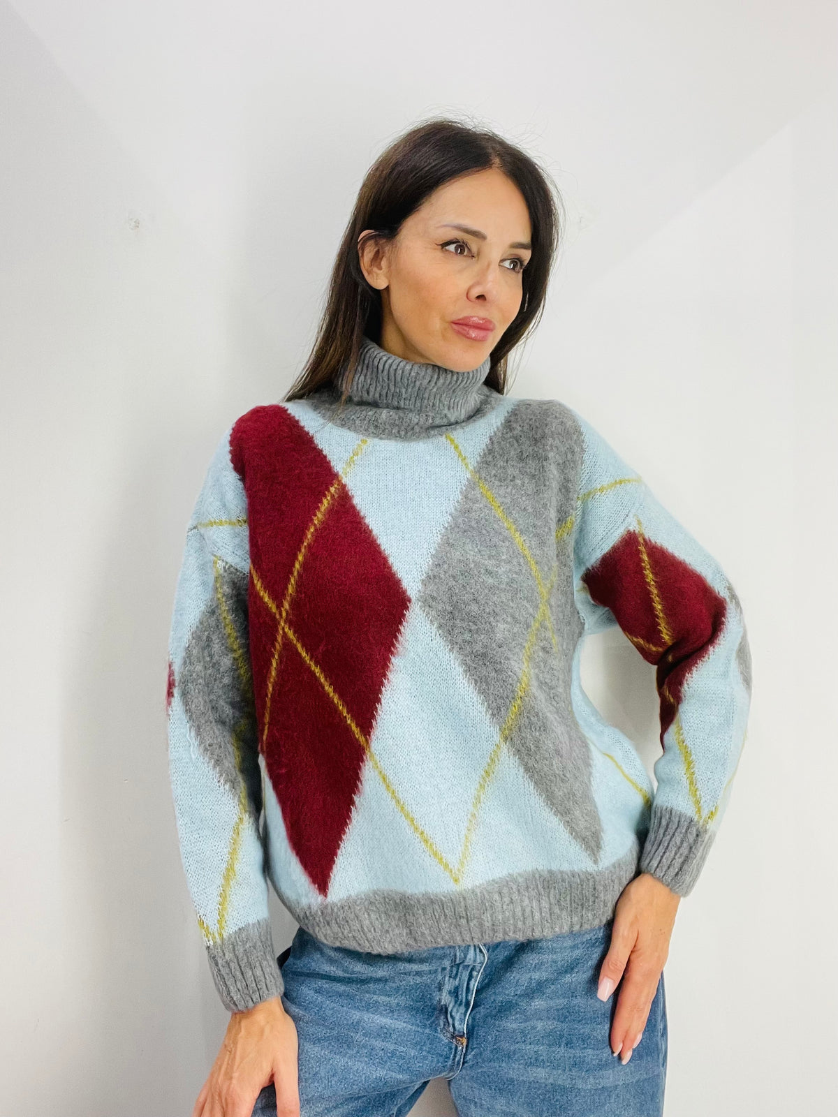 MAGLIONE DOLCEVITA ROMBI