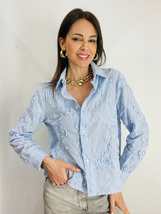 CAMICIA RICAMI FIORI