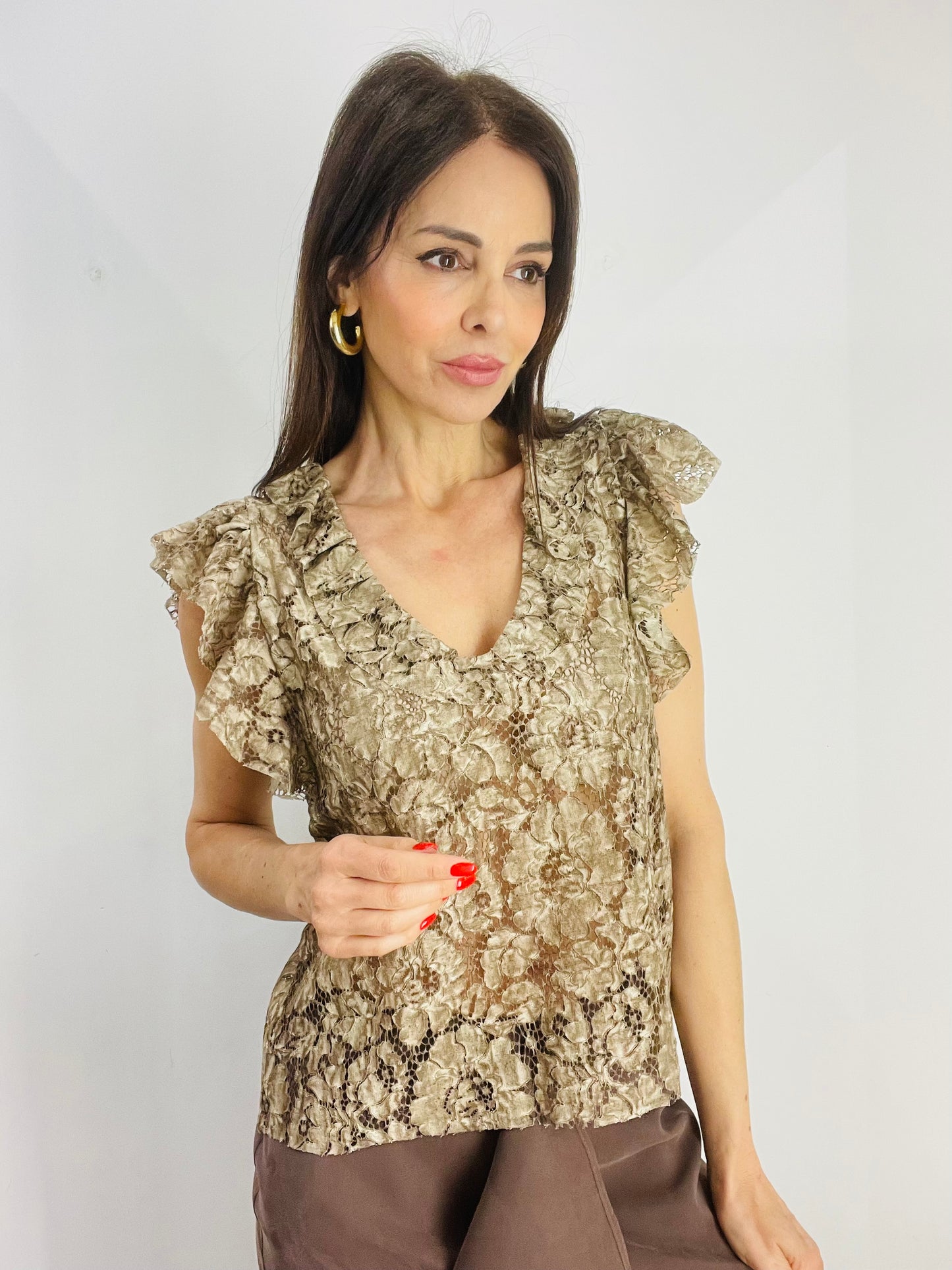 MAGLIA MACRAMÈ VOLANT