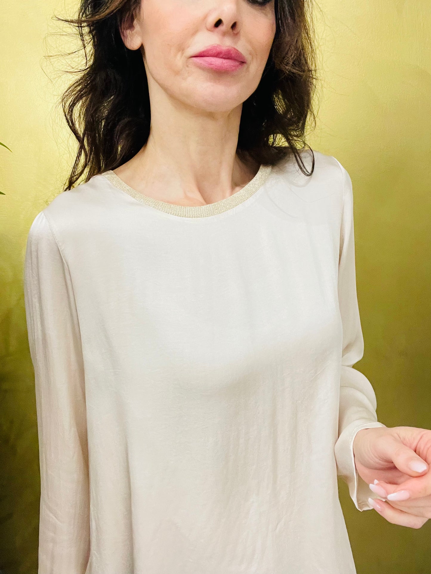 BLUSA SCOLLO LUREX