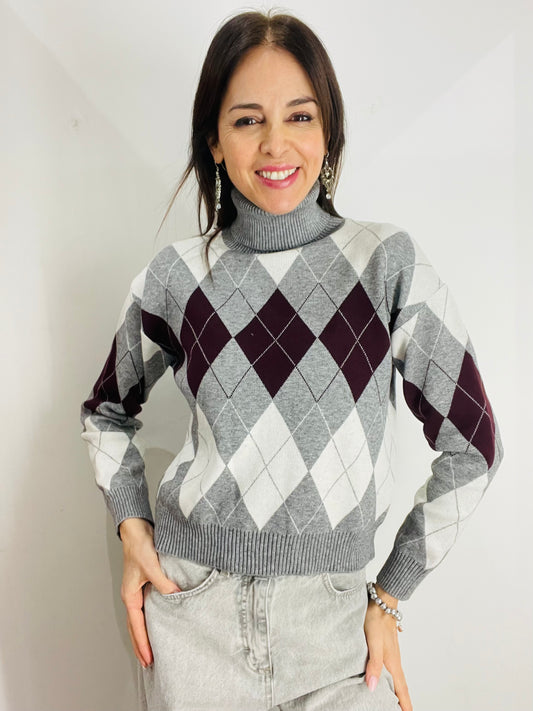 MAGLIA DOLCEVITA ROMBI