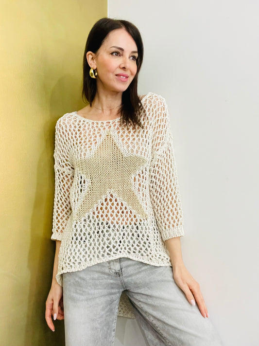 MAGLIA TRAFORATA STELLA
