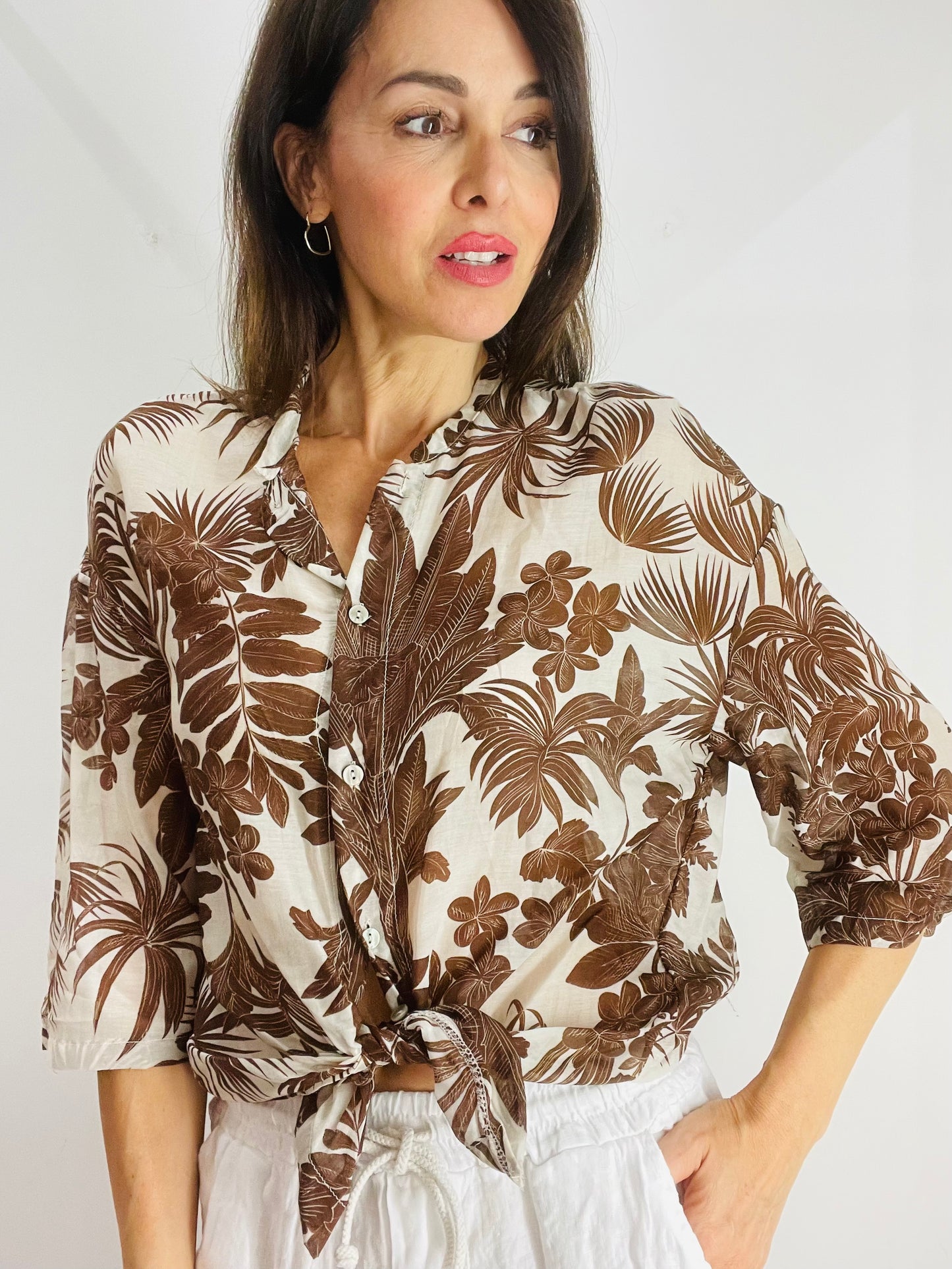 CAMICIA FANTASIA MISTO SETA
